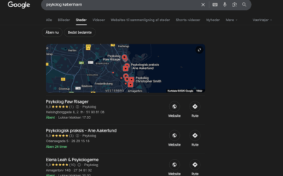 SEO for psykologer: Få flere klienter med lokal søgning